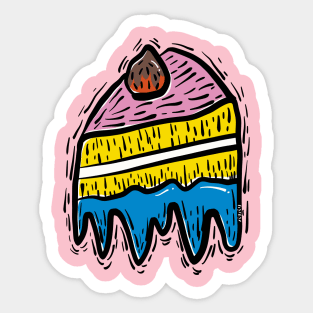 Delicious cake Sticker